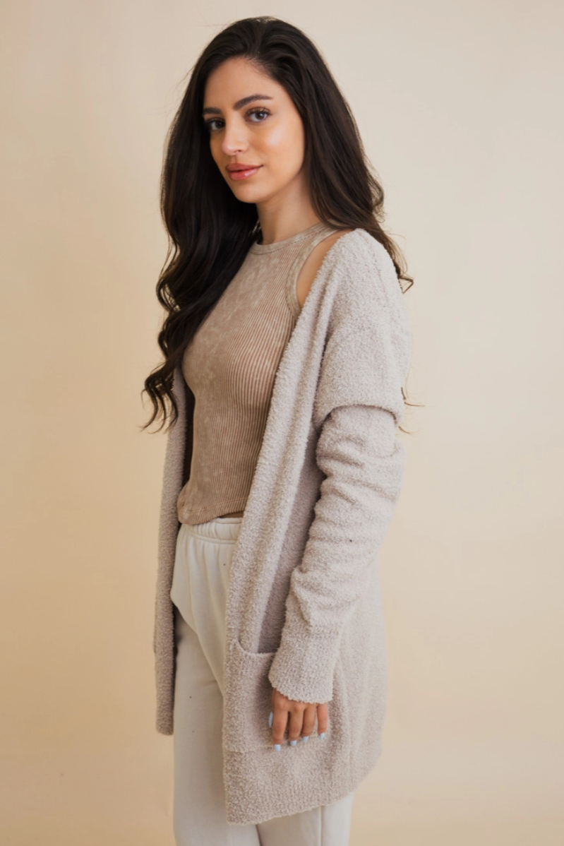 •AGNES• soft boucle cardigan