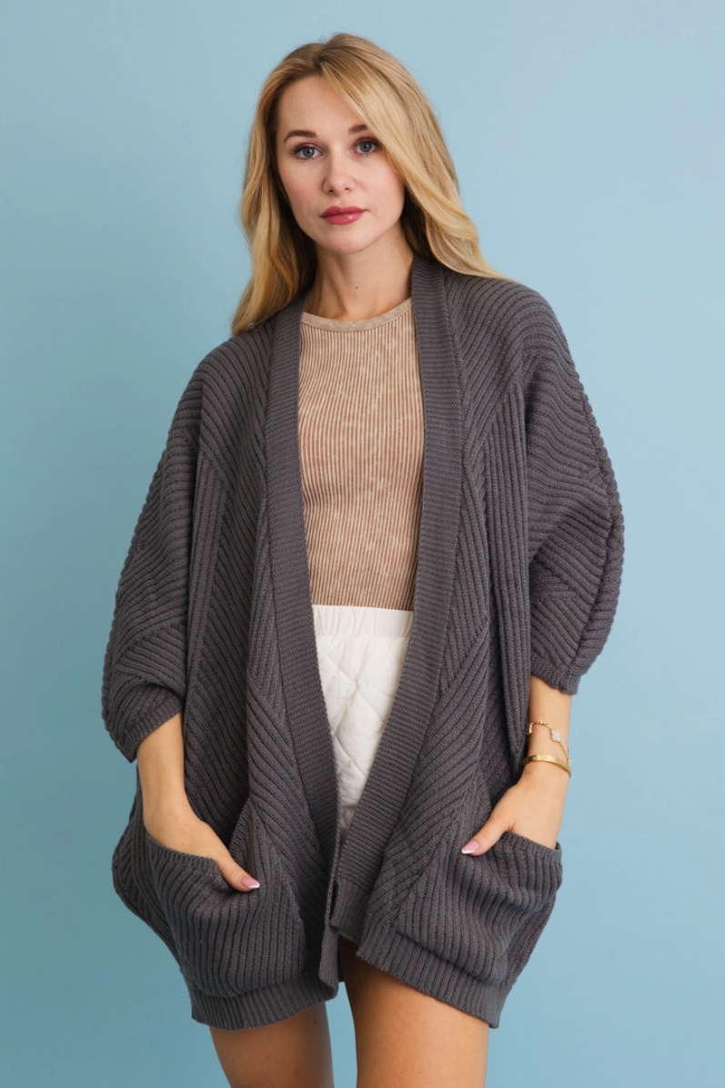 •DAVINA• ribbed knit cardigan