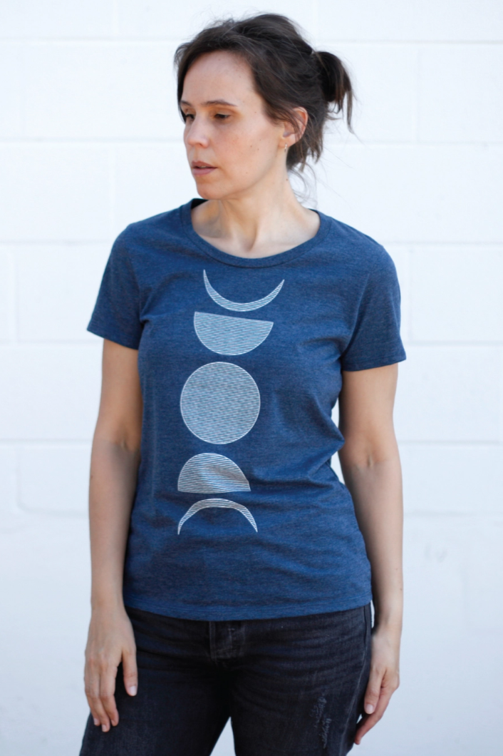 •MOON PHASE• cotton blend classic tee (USA)