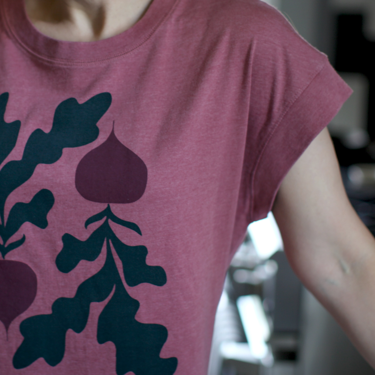 •BEETS• cotton blend boxy tee (USA)