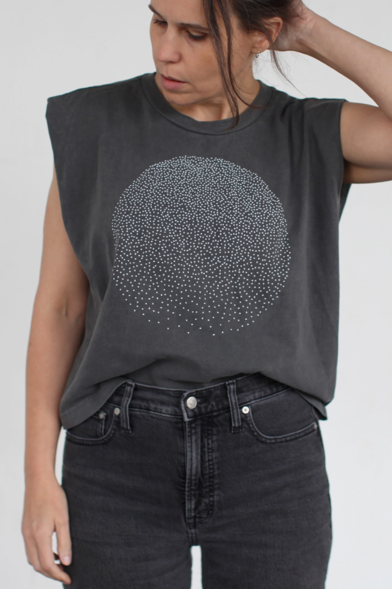 •FULL MOON• heavyweight cotton muscle tee (USA)