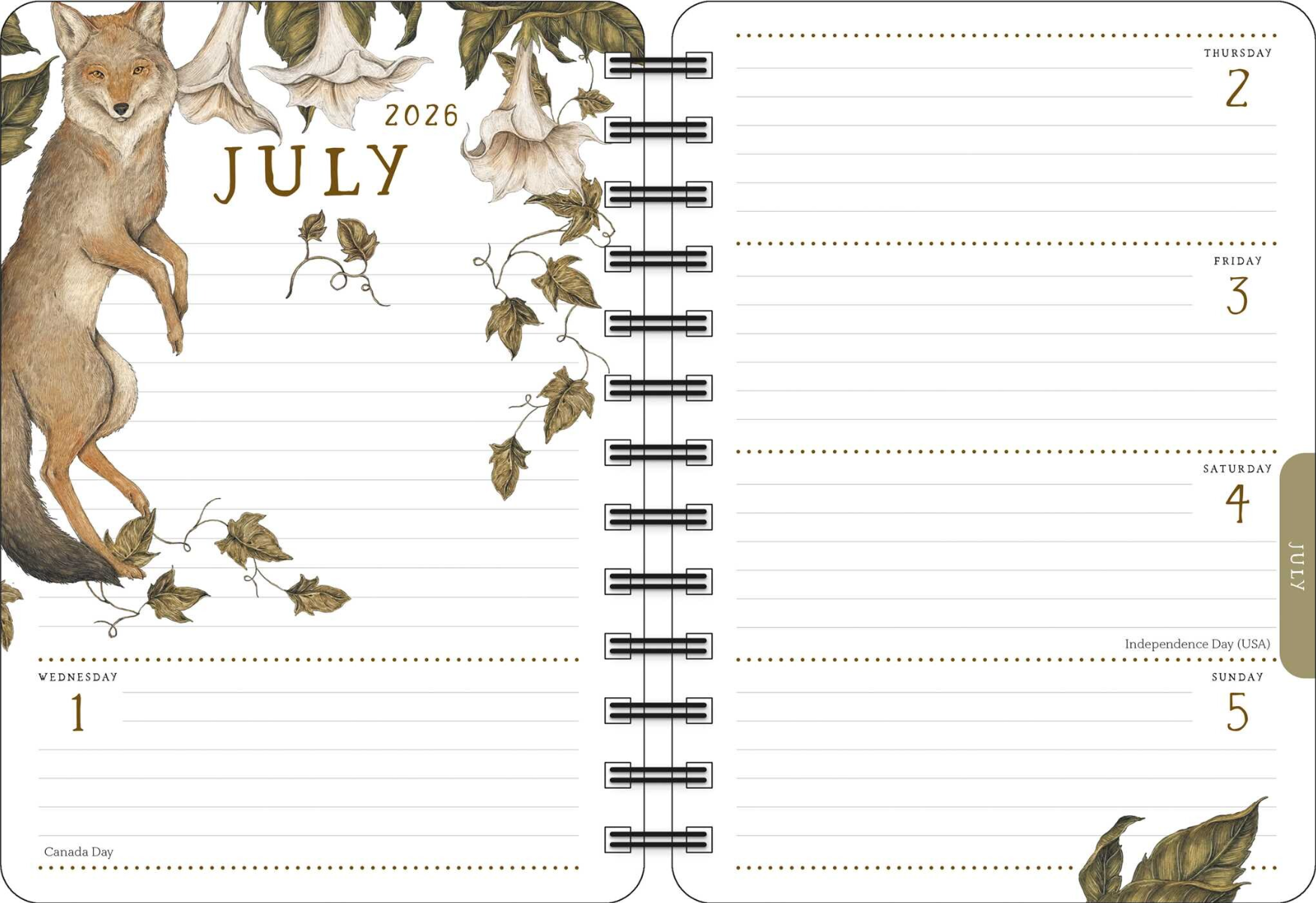 •WOODLAND WARDENS• 2026 weekly planner
