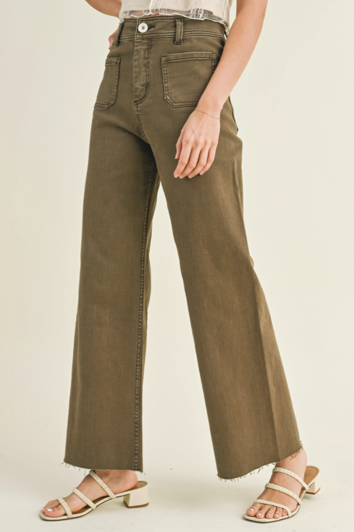 •ROBBIE• straight leg denim pants