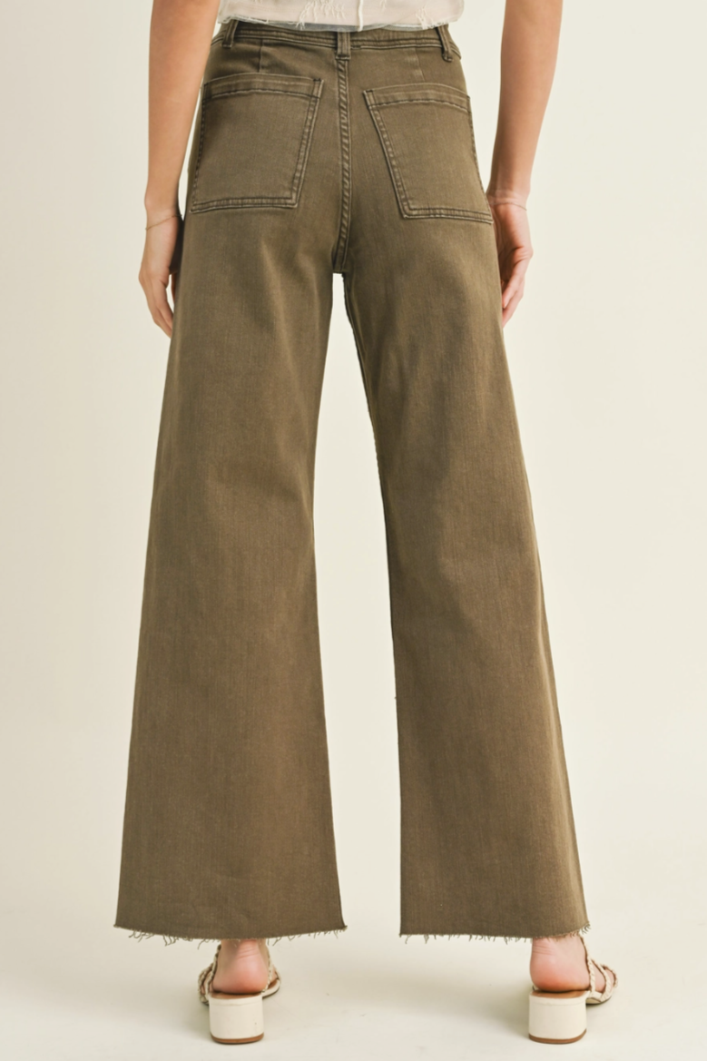 •ROBBIE• straight leg denim pants