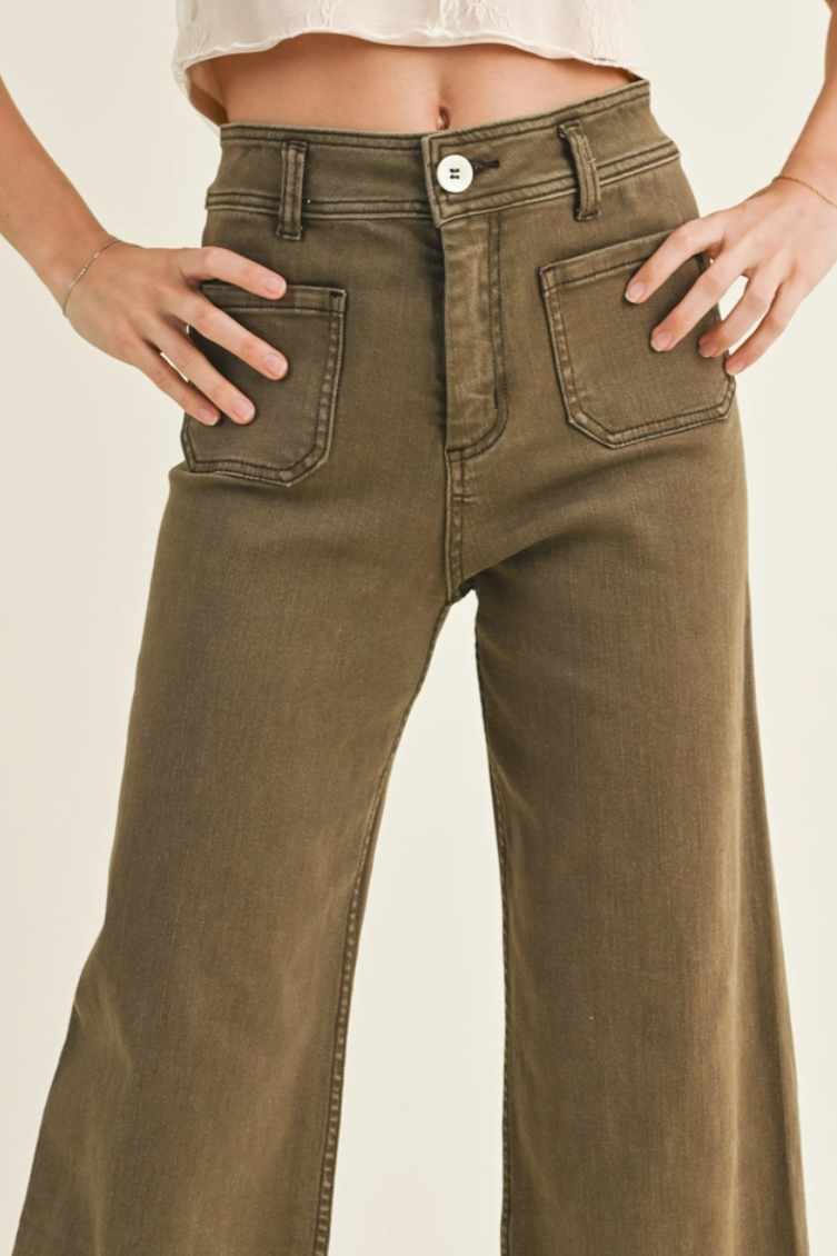 •ROBBIE• straight leg denim pants