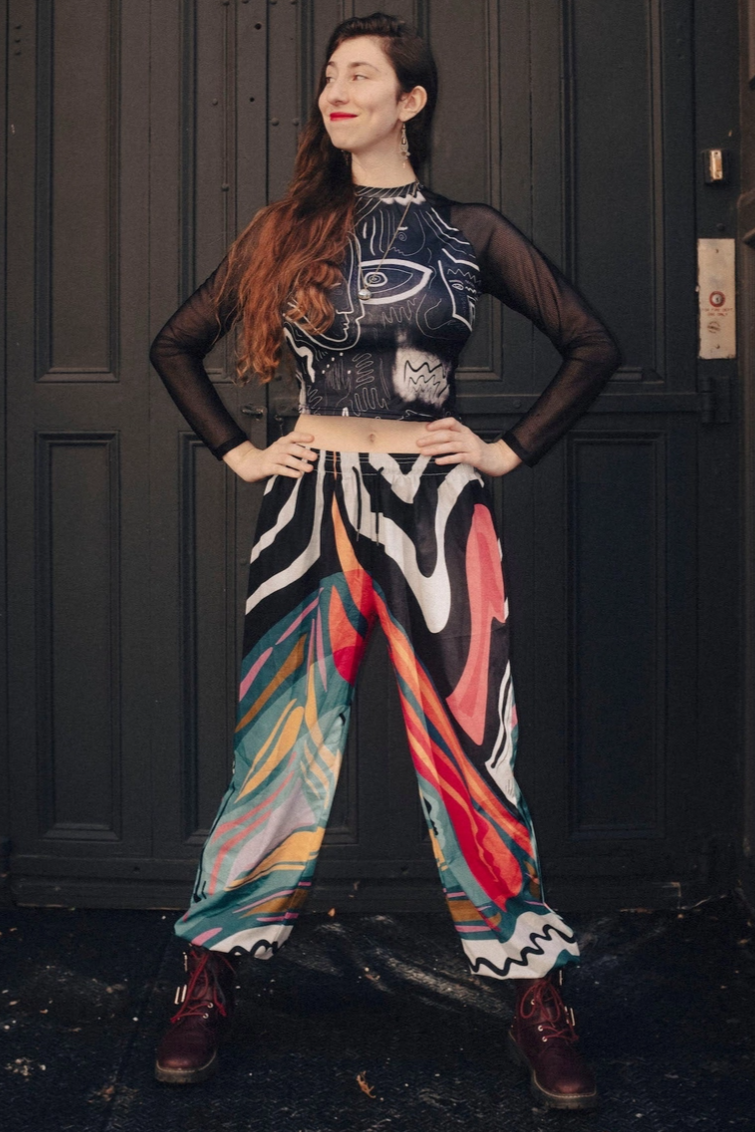 •JOYRIDE• locally designed abstract jogger pants
