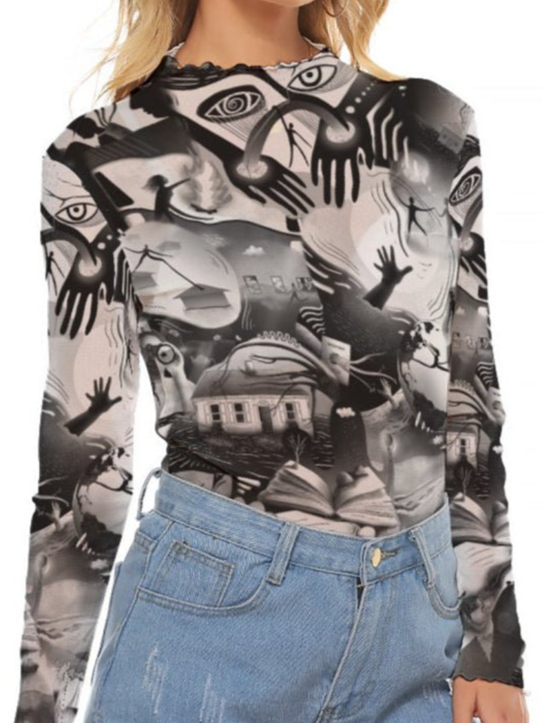 •STORY OF A STORM• locally designed abstract mesh top