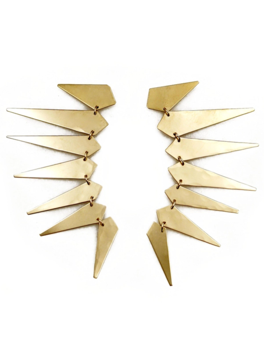 •MAXIMA PUNK• gold post earrings