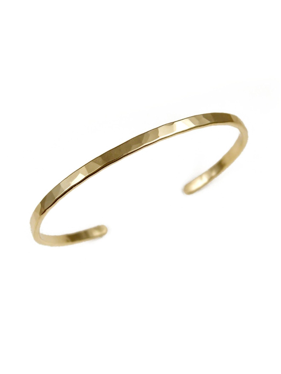 •SMALL HAMMERED• brass bracelet