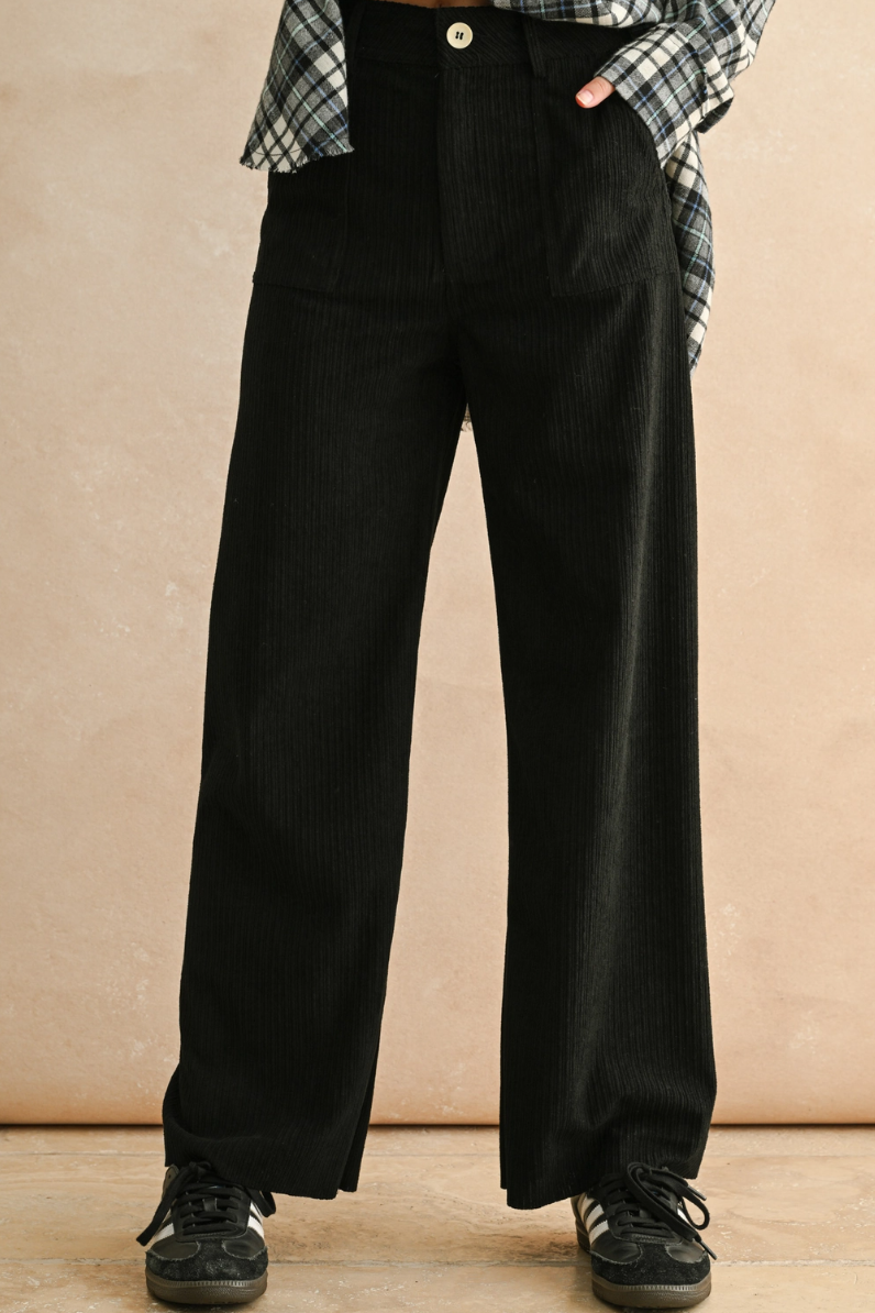 •CARSON• straight leg corduroy pants