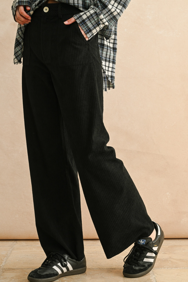 •CARSON• straight leg corduroy pants