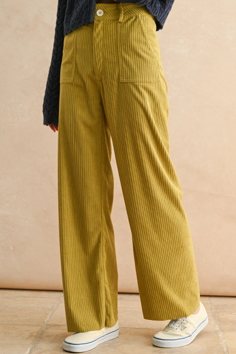 •CARSON• straight leg corduroy pants