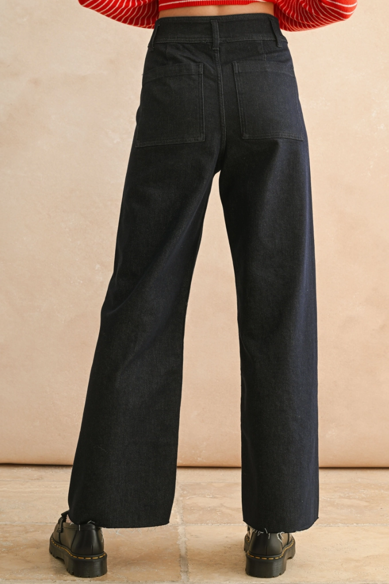 •MASON• straight wide leg denim pants