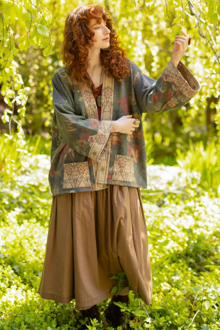 •THE MESSENGER• fleece lined cottage cardigan