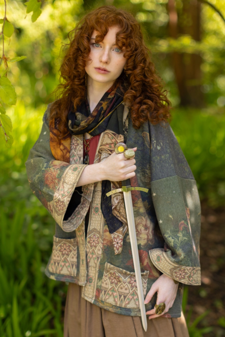 •THE MESSENGER• fleece lined cottage cardigan