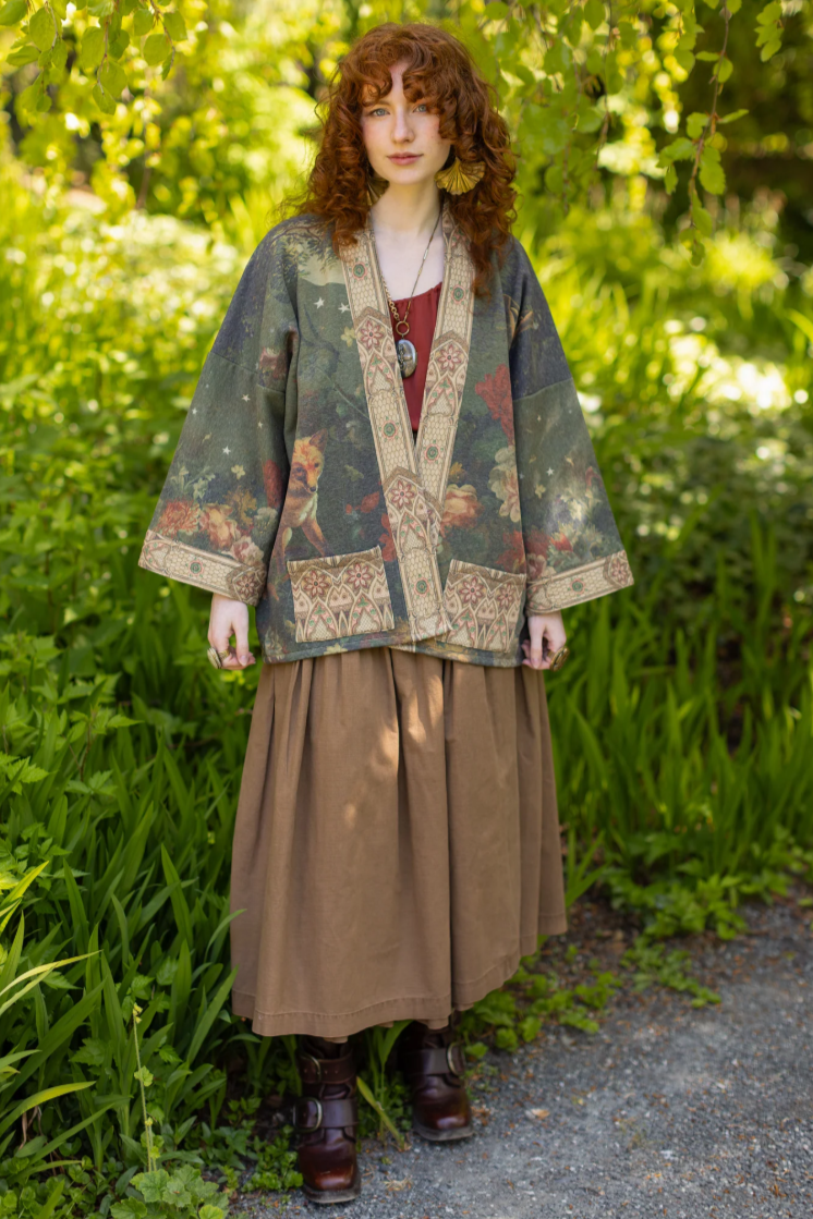 •THE MESSENGER• fleece lined cottage cardigan