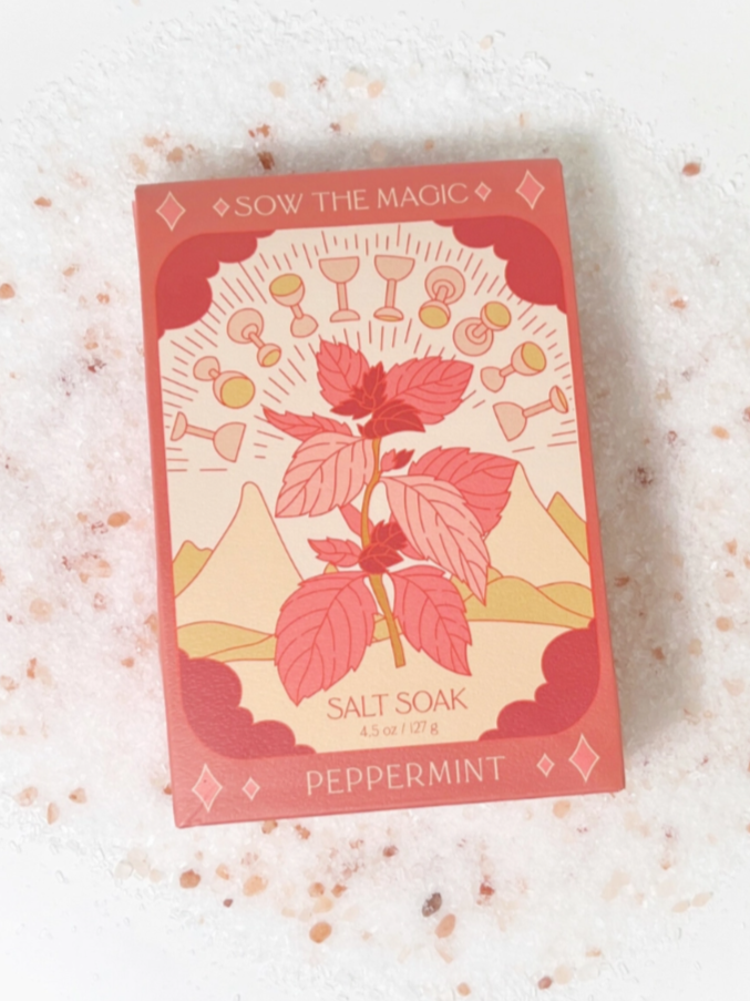 •TEN OF CUPS• peppermint tarot bath salt soak