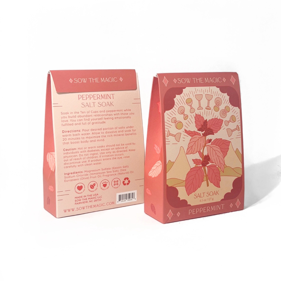 •TEN OF CUPS• peppermint tarot bath salt soak