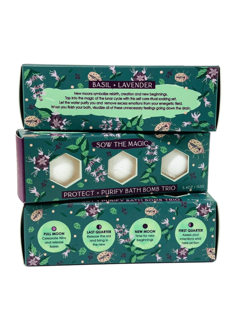 •PROTECT + PURIFY• bath bomb trio