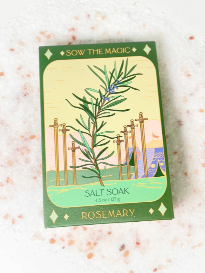 •SEVEN OF SWORDS• rosemary tarot bath salt soak