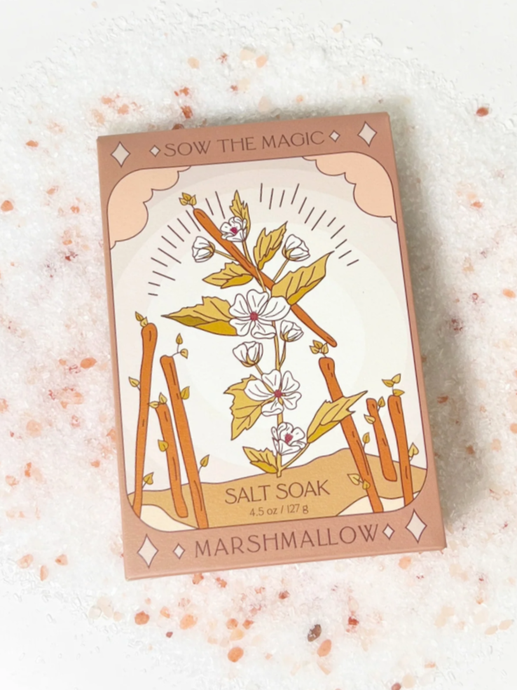 •SEVEN OF WANDS• marshmallow tarot bath salt soak