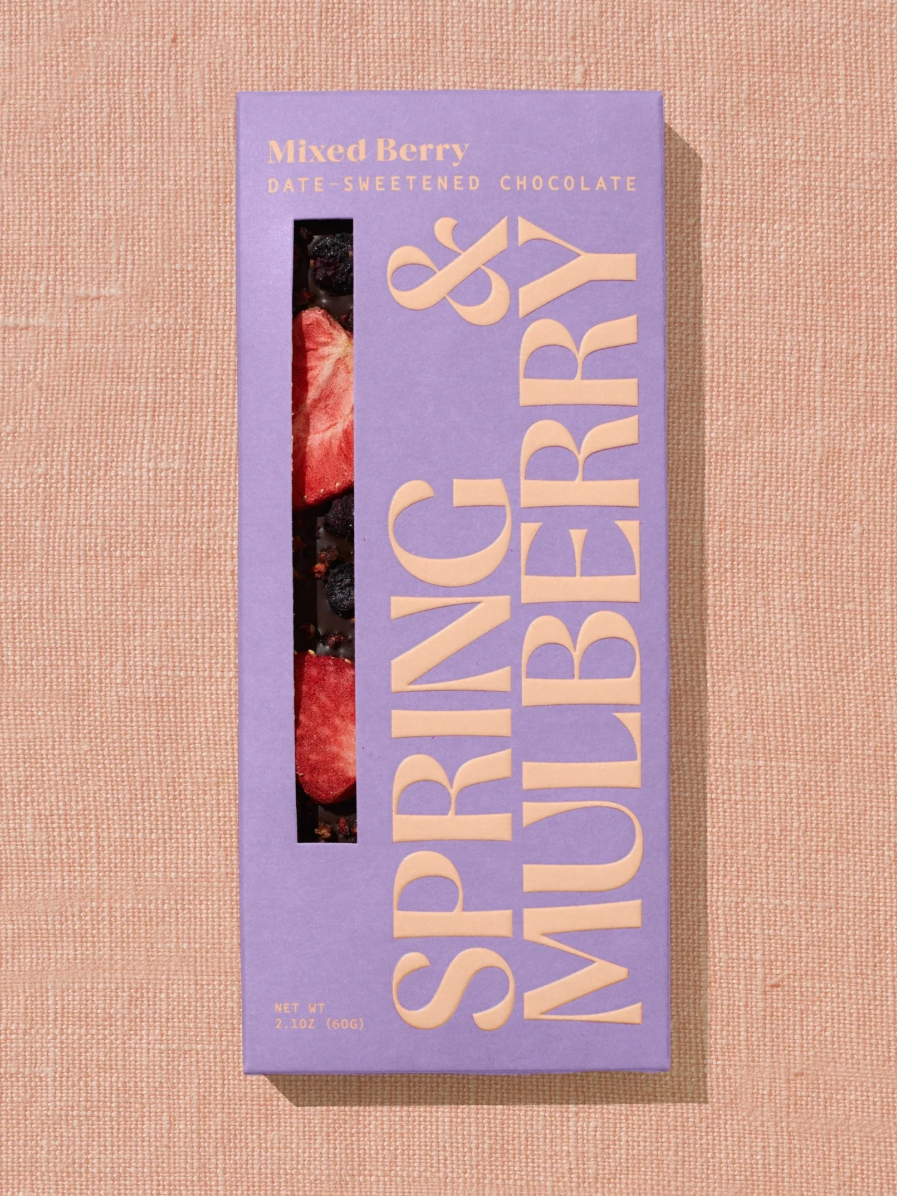 •MIXED BERRY• date-sweetened chocolate bar