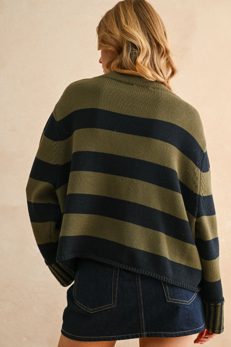 •FREDDY• striped 100% cotton sweater