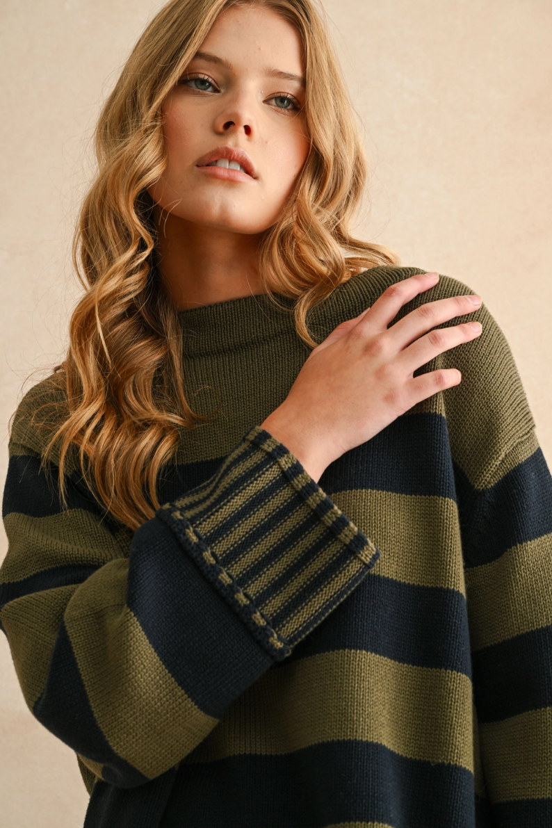 •FREDDY• striped 100% cotton sweater