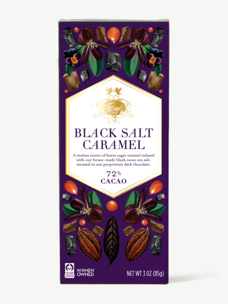 •BLACK SALT CARAMEL• dark chocolate bar