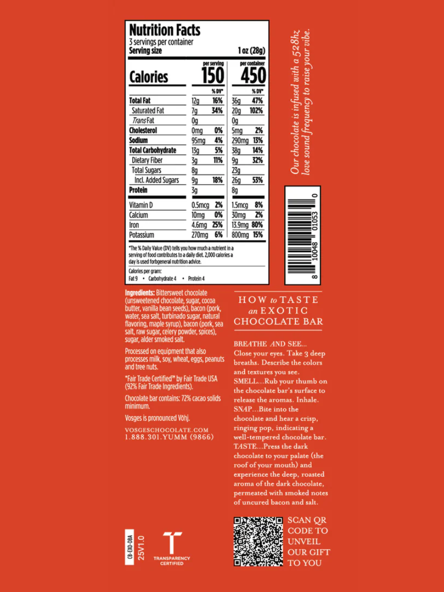 •MO'S BACON• dark chocolate bar