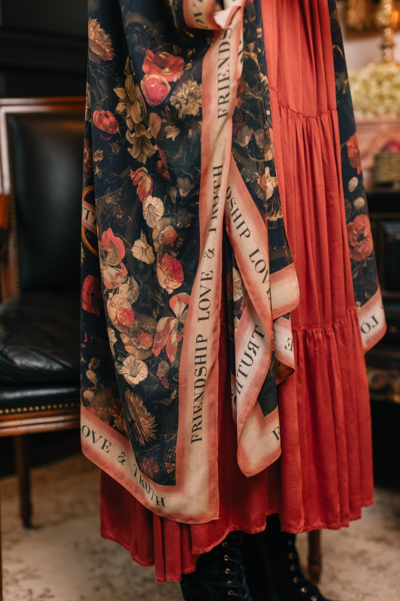 •HEART OF GOLD• ruana style bamboo cardigan