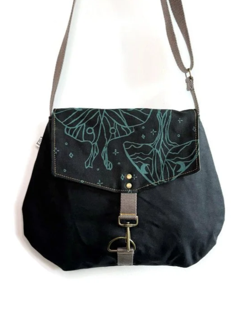 •SATCHEL - LUNA• waxed canvas crossbody