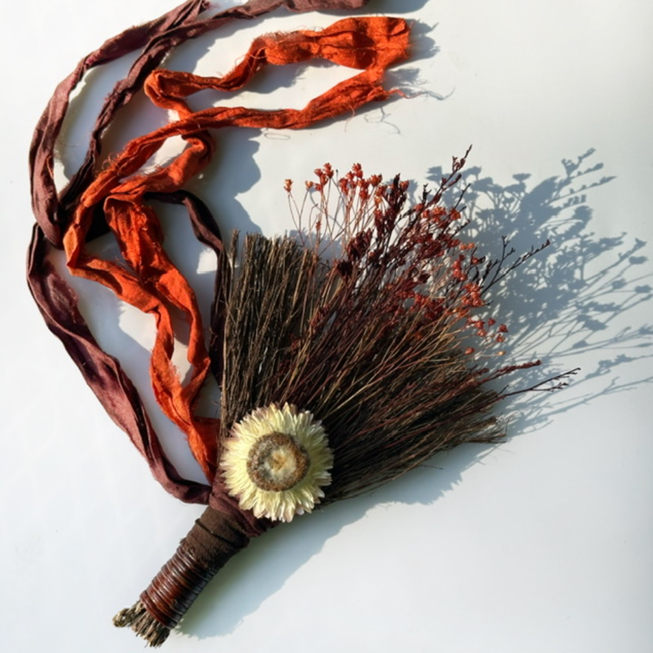 •FALL HARVEST• witchy besom broom