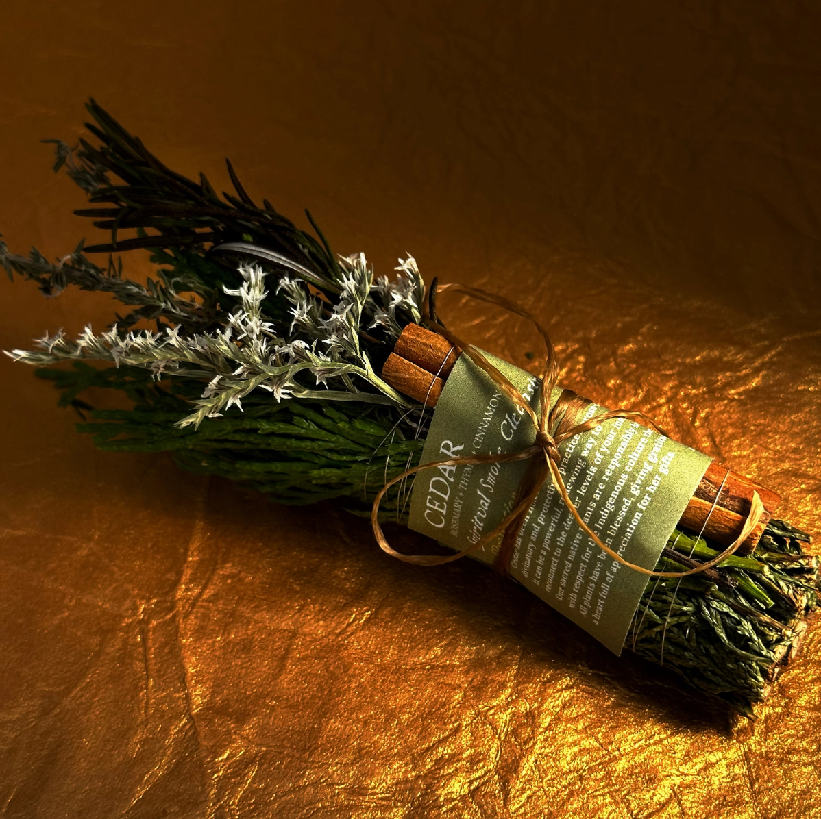 •CEDAR + CINNAMON• smoke cleansing bundle