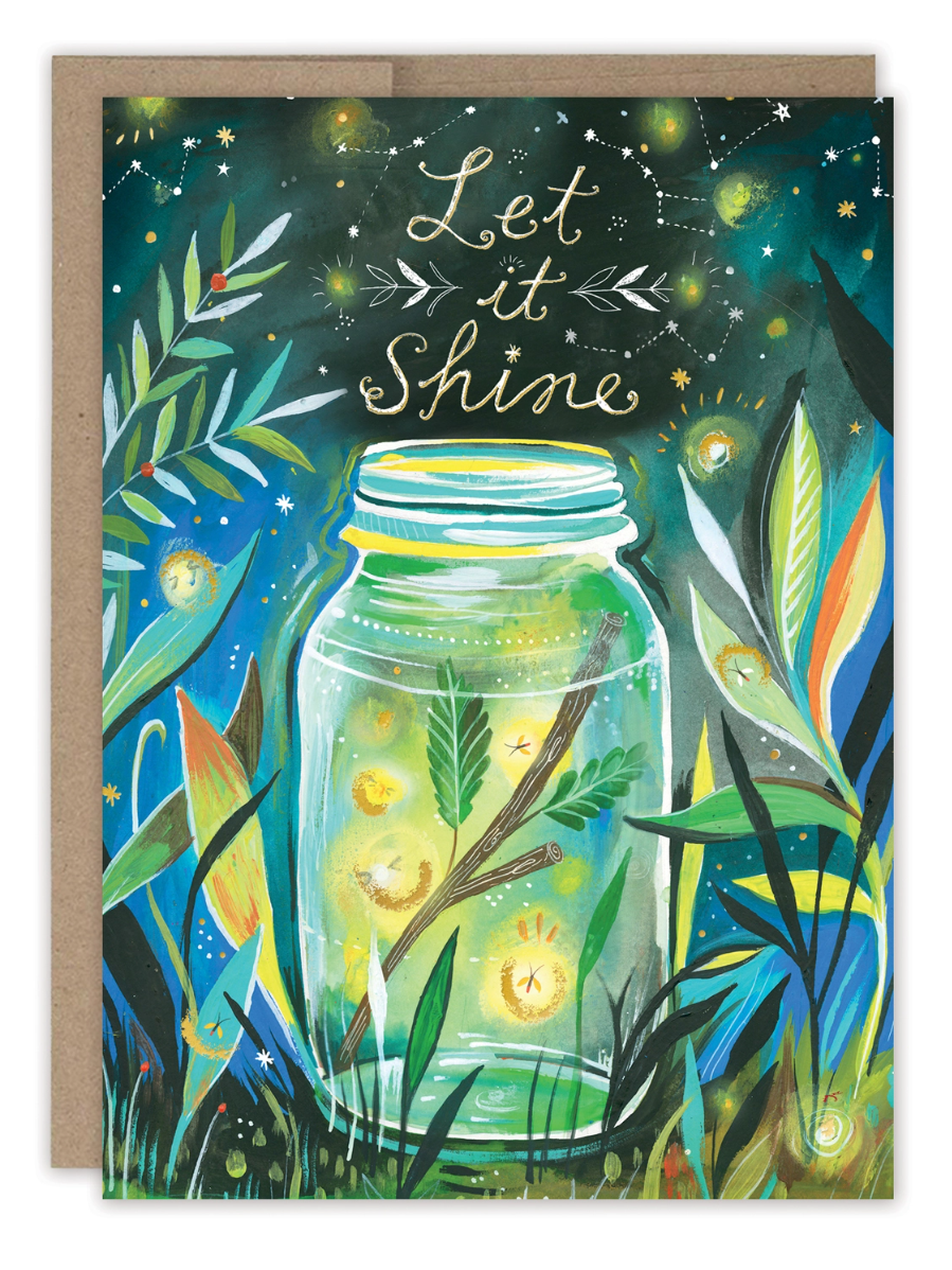 •FIREFLY JAR• birthday card