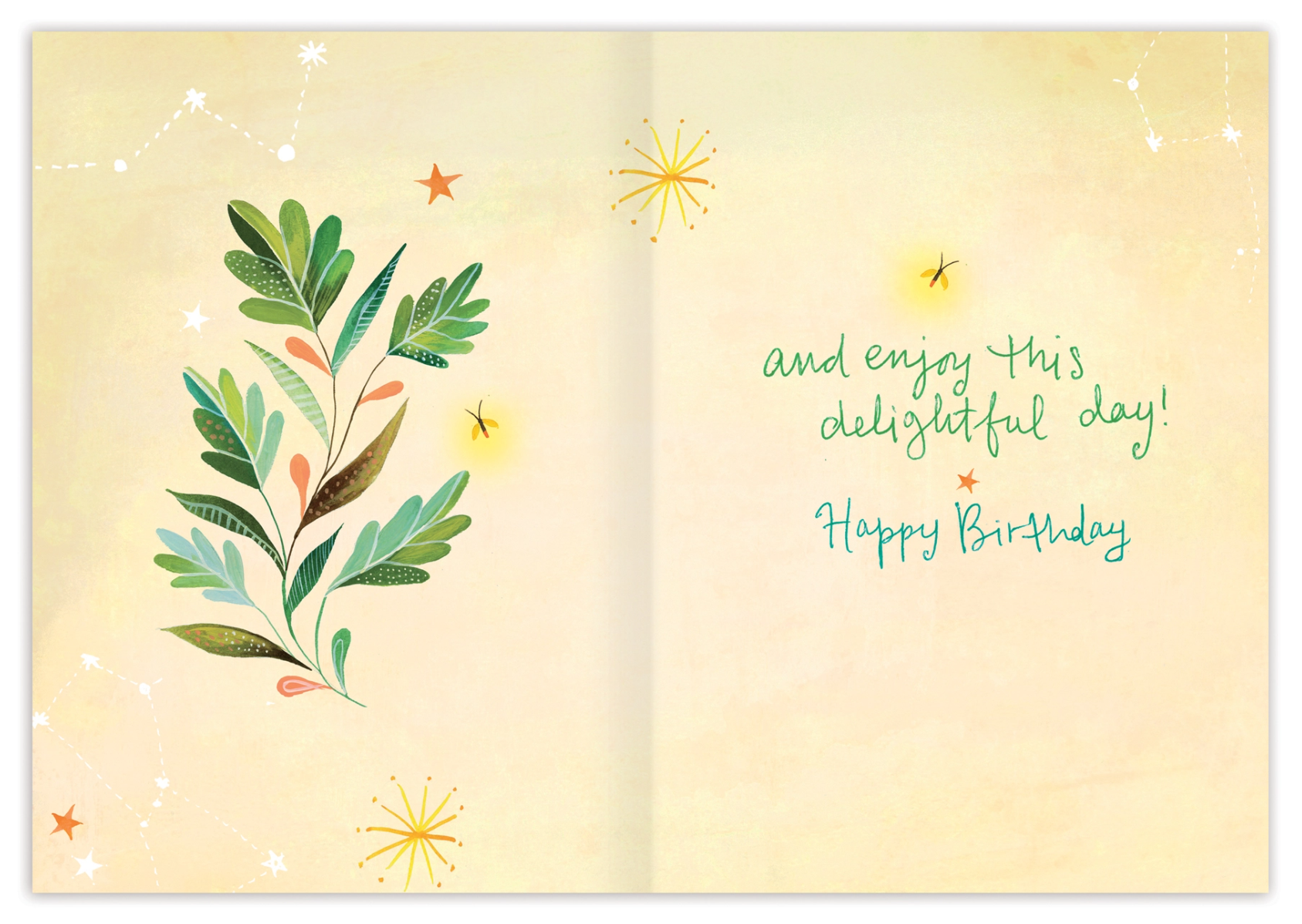 •FIREFLY JAR• birthday card