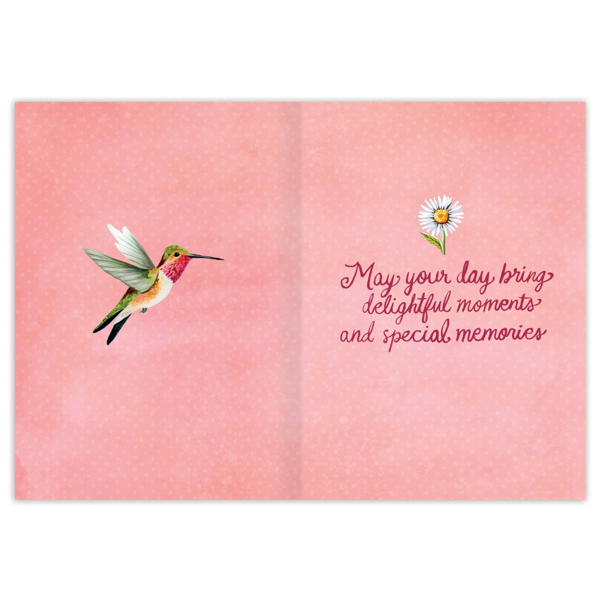 •BEAUTIFUL WISHES - HUMMINGBIRDS• birthday card