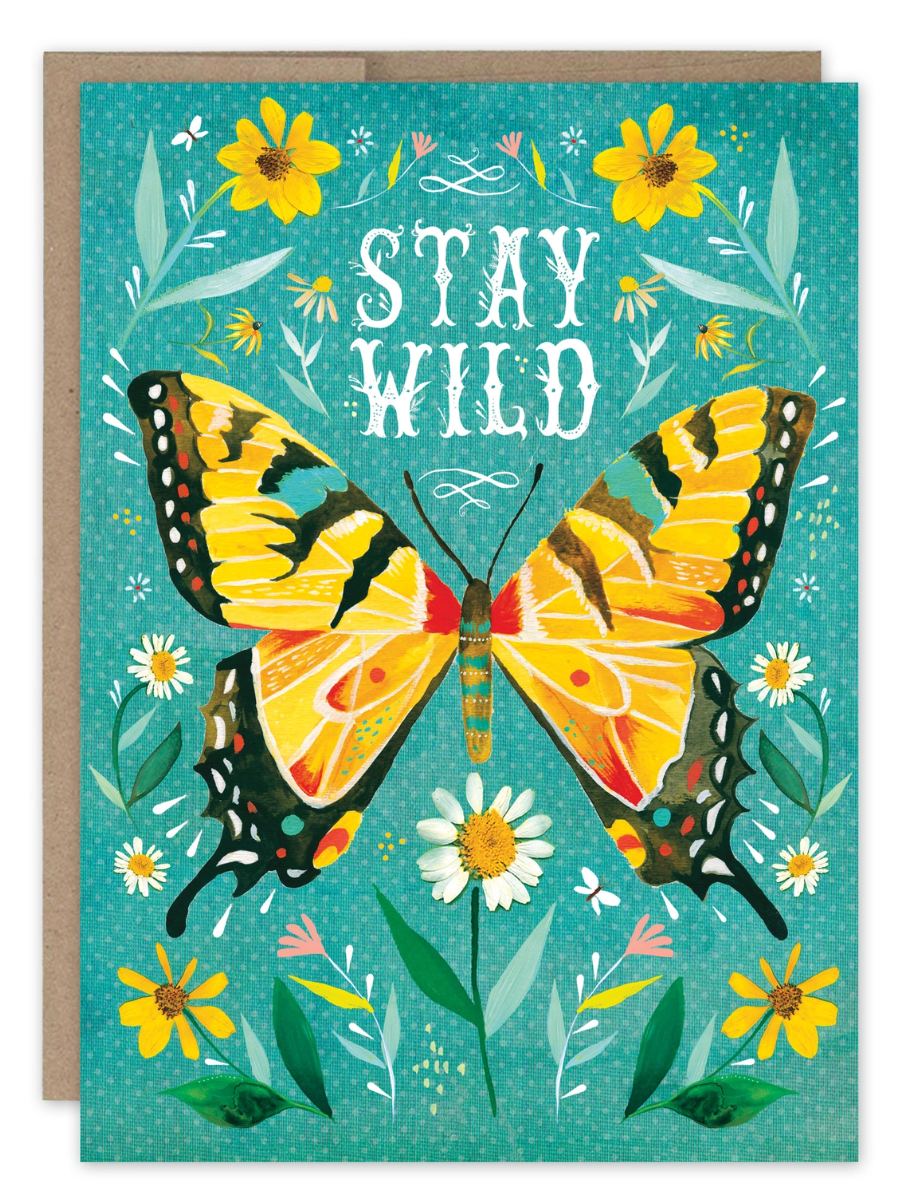•STAY WILD - BUTTERFLY• birthday card