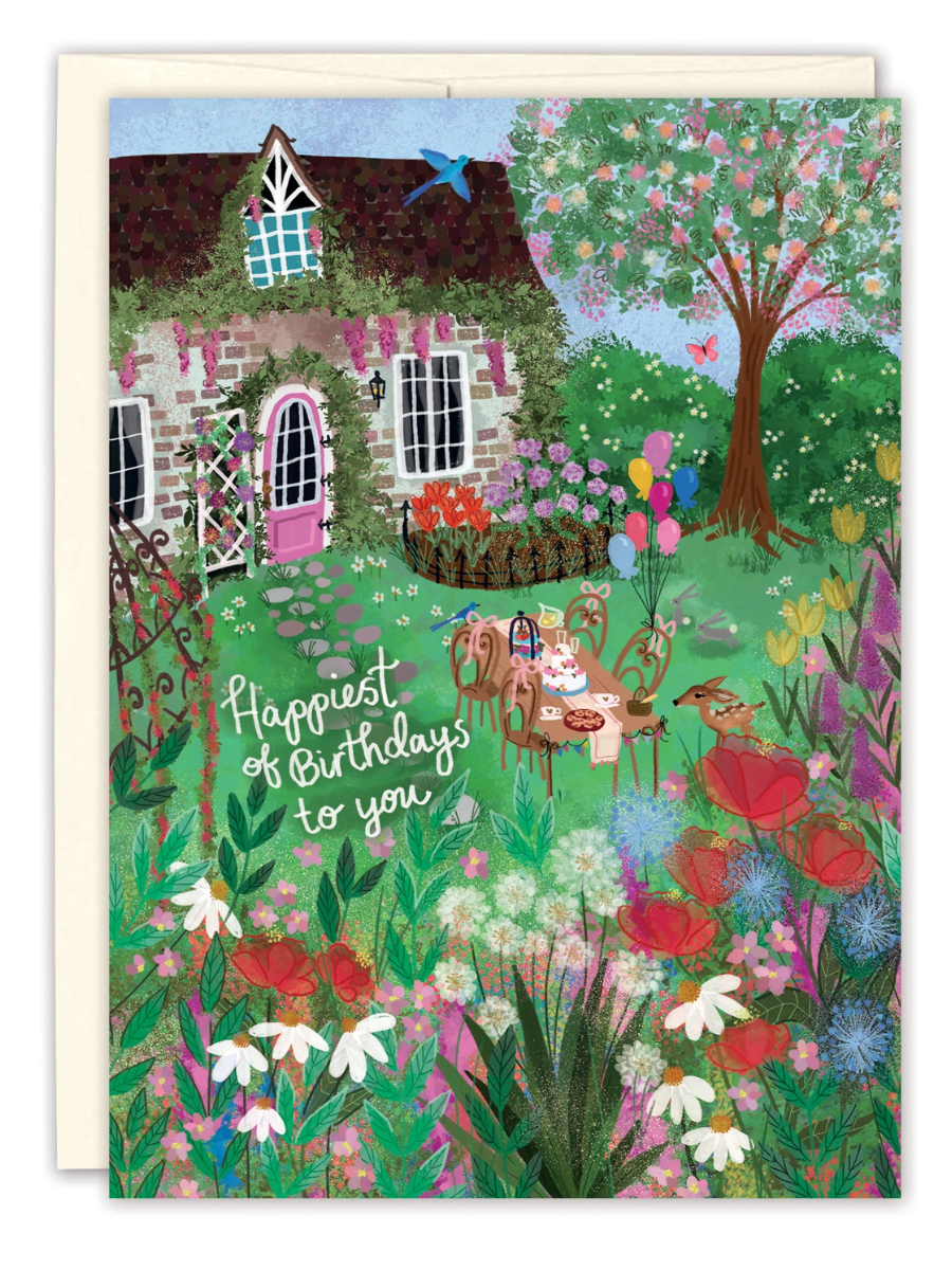 •GARDEN PARTY• birthday card