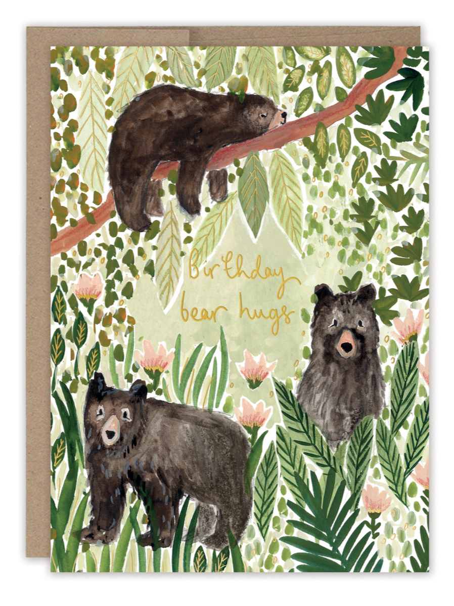 •BLACK BEARS• birthday card
