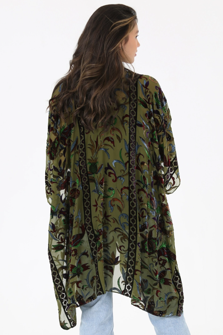 •BILTMORE• velvet burnout cardi