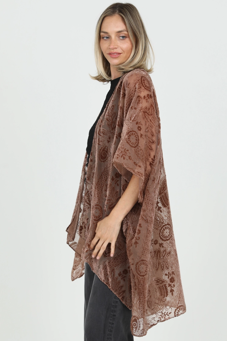 •MELINA• velvet burnout cardi