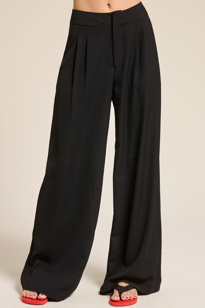 •BROOKE• pleated wide leg pants