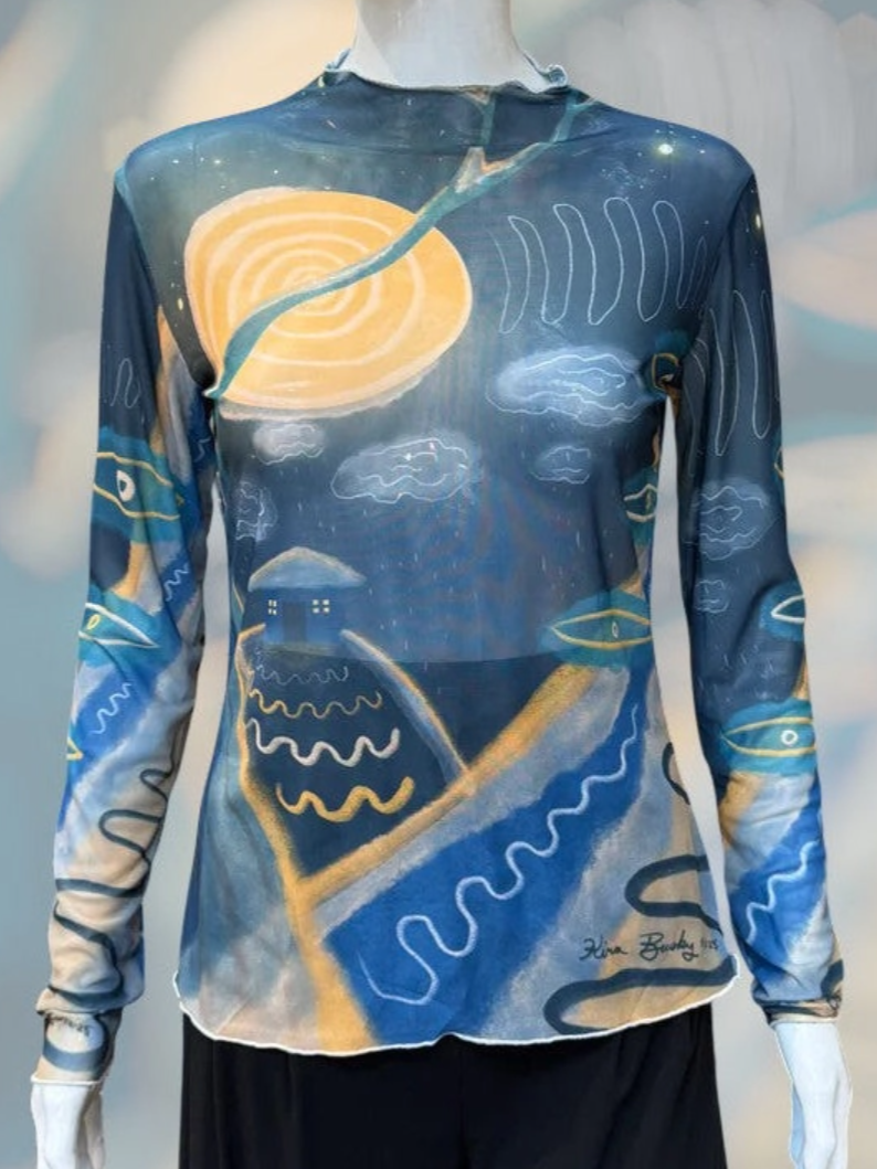 •WINTER NIGHT• locally designed abstract mesh top