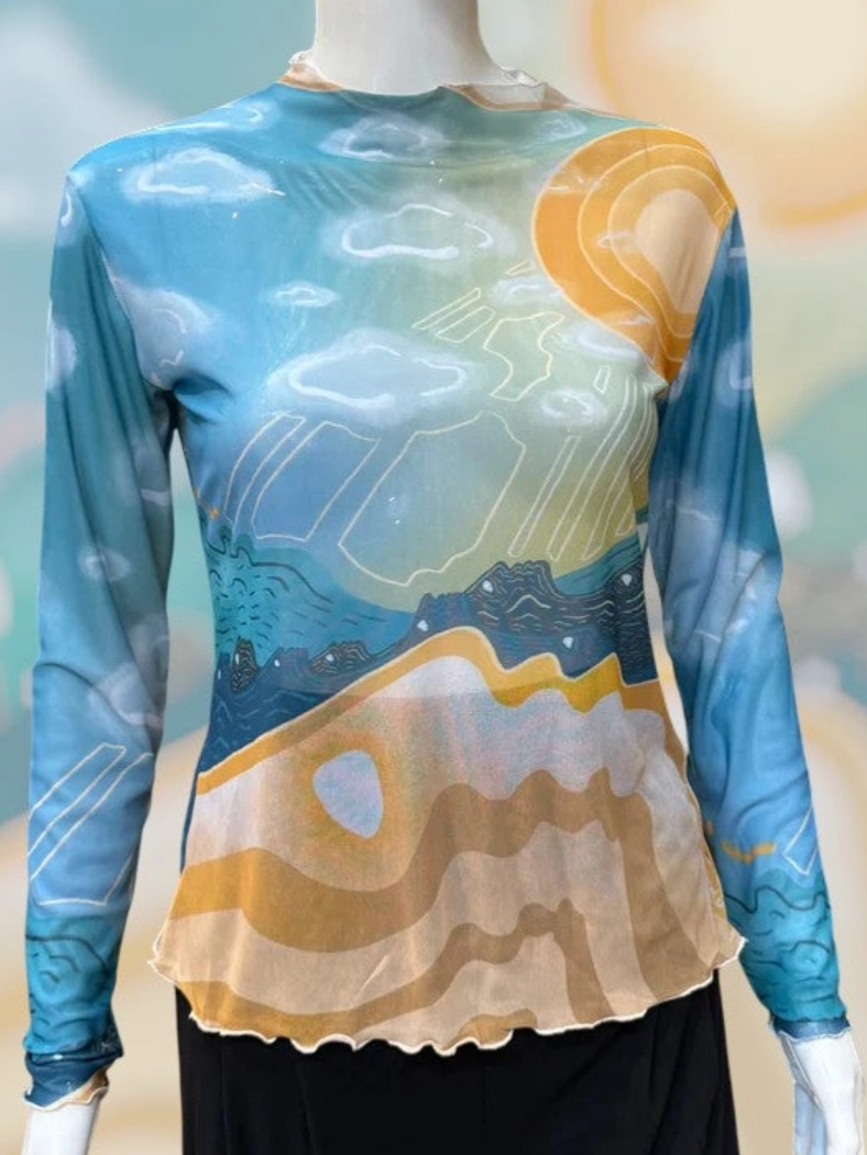 •APPLACHIAN SUMMER• locally designed abstract mesh top