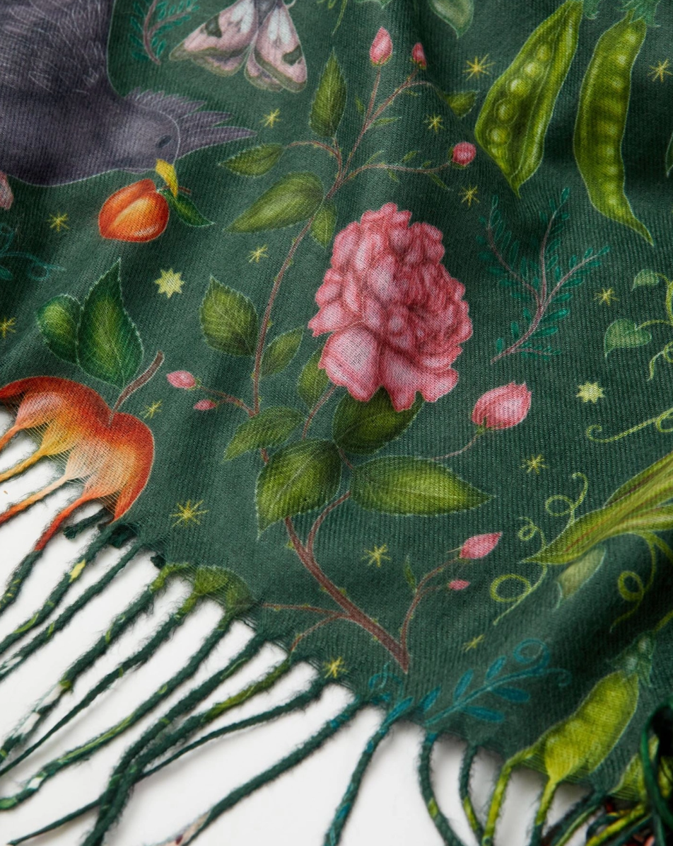 •INTO THE WOODS• fringed scarf