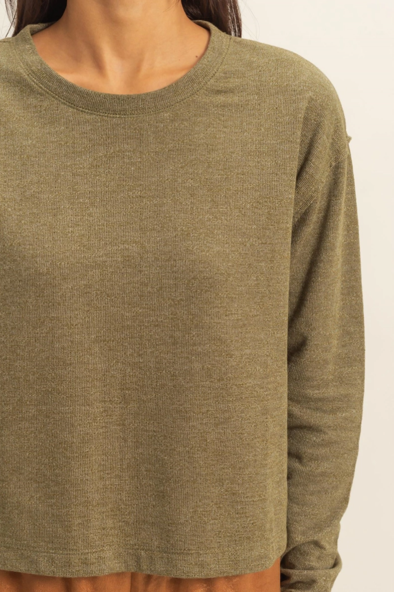 •REESE• cotton blend cropped sweatshirt