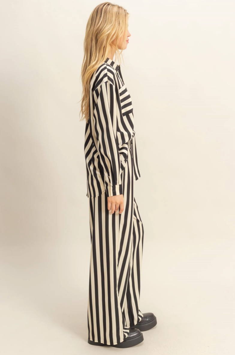 •BURTON• striped top & pants separates