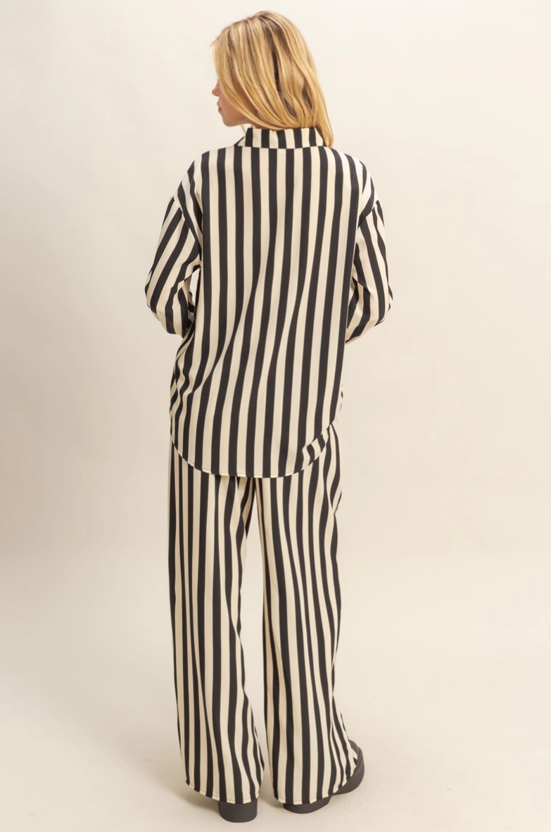 •BURTON• striped top & pants separates