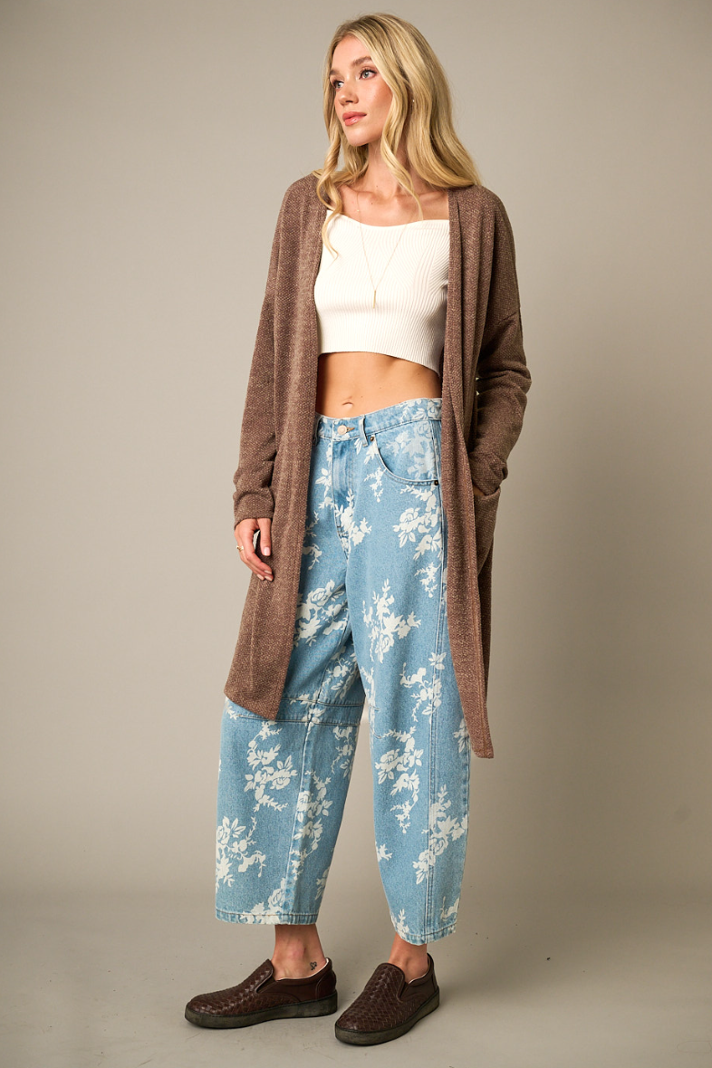 •ROCHELLE• waffle knit cardigan